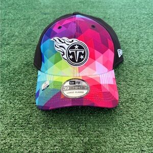 New Era Tennessee Titans NFL 2023 Crucial Catch 39Thirty Flex Fit Hat Cap L/XL
